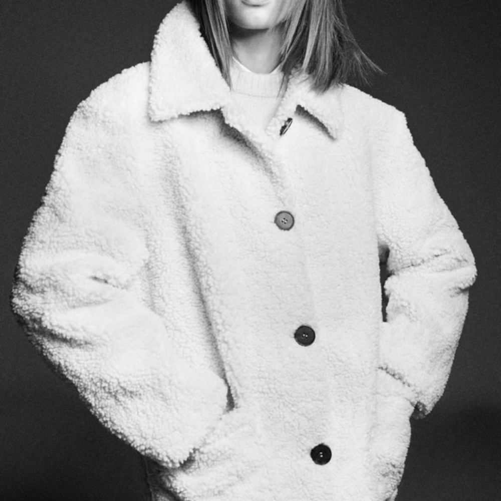 NWT Zara Fleece Coat